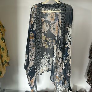 Anthropologie duster kimono sheer